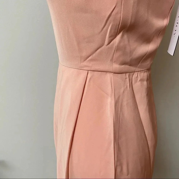 Shona Joy Core High Neck Ruched Maxi Dress Dusty Pink Size 6 NWT Formal - Picture 11 of 15